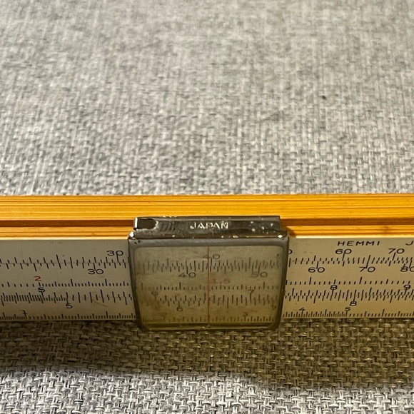 Vintage Frederick Post Co. 1447 Bamboo Slide Rule Ruler with Case Japan - Picture 15 of 16